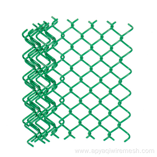 PVC Coated Diamond Mesh Wire Chain Link Fence